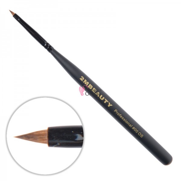 Pensula pentru acril 2M Black Beauty din par natural 00 OS